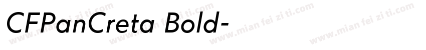 CFPanCreta Bold字体转换
